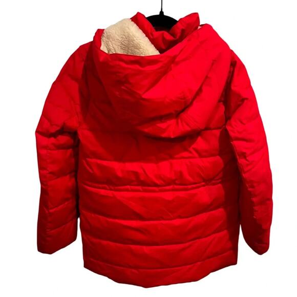 Crewcuts puffer jacket with sherpa hood. Size L - Picture 3 of 4